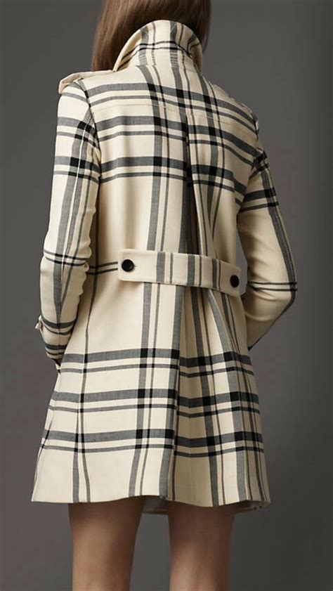 burberry mantel lang kariert|burberry coats for women.